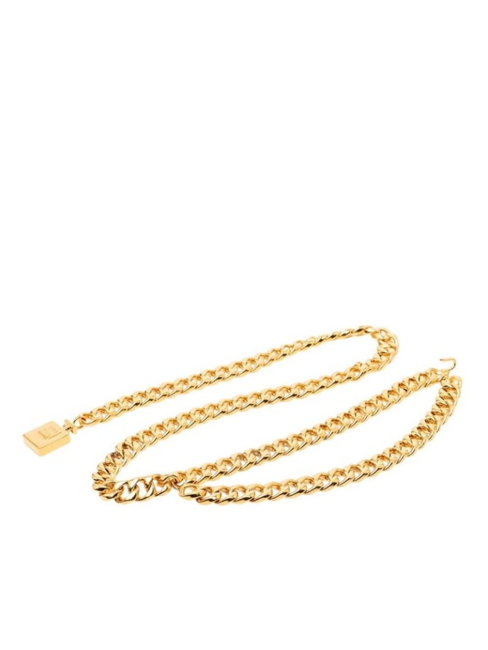 Chanel Perfume Bottle Logo Chain Belt Gold Plated 1